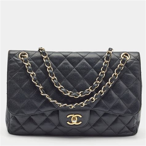 chanel jumbo flap caviar price|CHANEL Caviar Quilted Jumbo Double Flap Black .